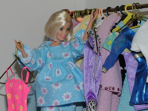 Barbie Checking her Closet