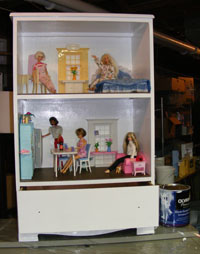 Design a Barbie Doll House Using a Recycled Wood Dresser